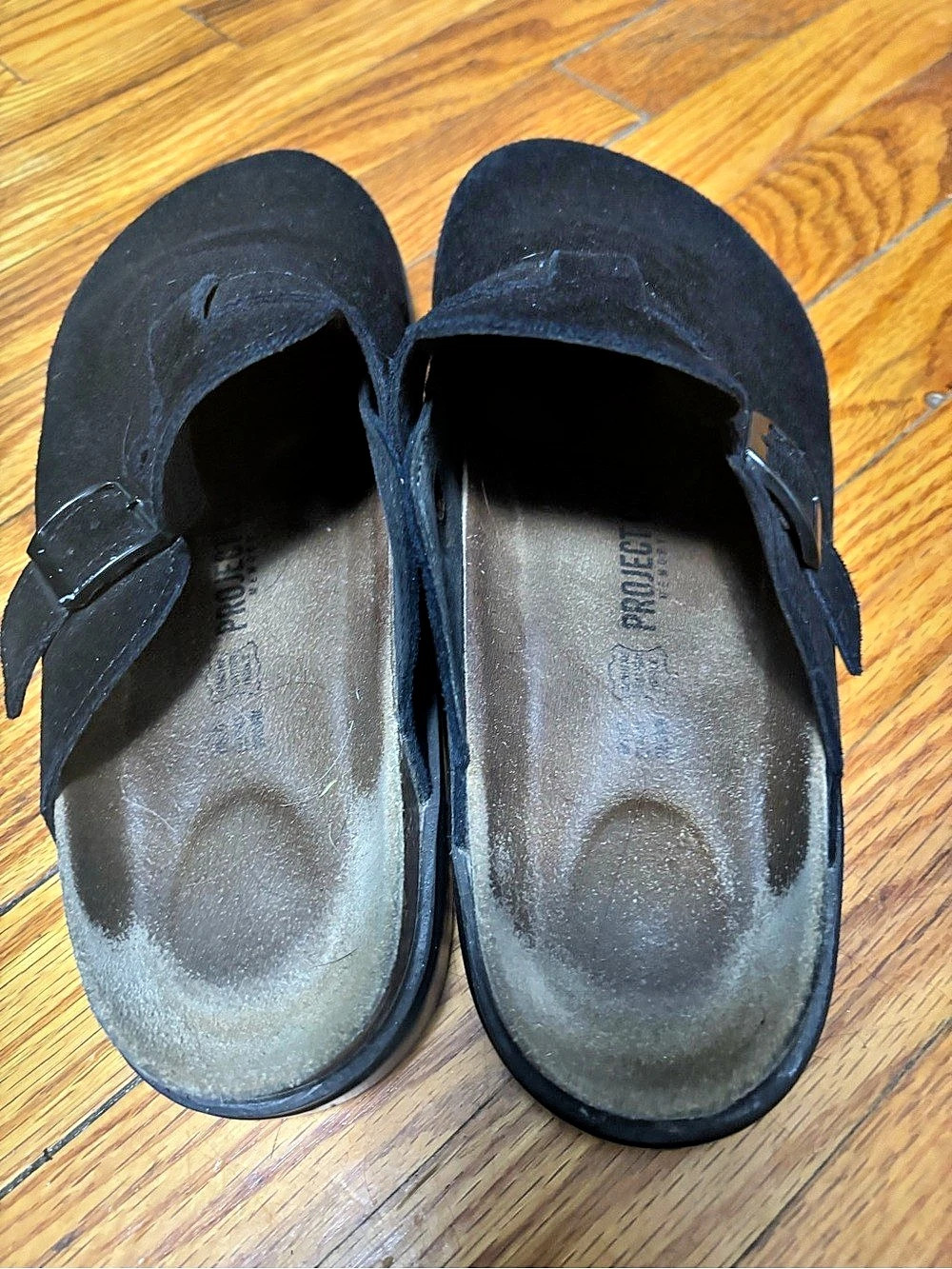 Project cloud Boston Black Suede Clogs - Picture 2 of 4